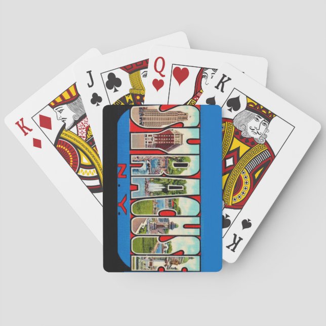 Grüße aus Syracuse NY Spielkarten (Rückseite)