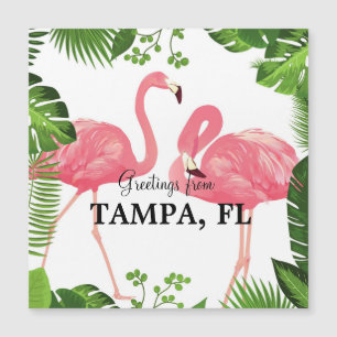 Grüße aus Tampa, Florida Magnetkarte