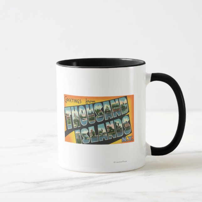 Grüße aus Tausend Inseln, New York Tasse (Rechts)