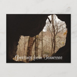GRÜSSE AUS TENNESSEE dynamisches Felsfoto Postkarte