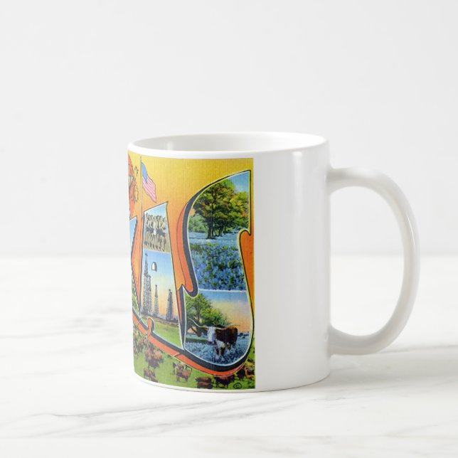 Grüße aus Texas Kaffeetasse (Rechts)