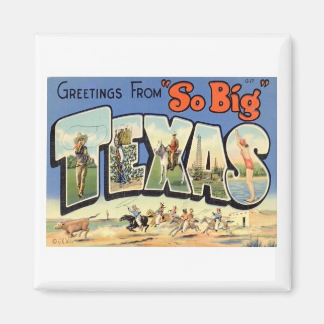 Grüße aus Texas Magnet (Vorne)