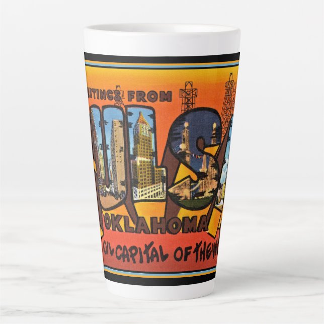 Grüße aus Tulsa Milchtasse (Vorderseite)