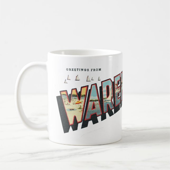 Grüße aus Wareham (Masse) Tasse (Links)