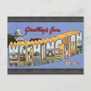 Grüße aus Washington D.C., Vintag Postkarte