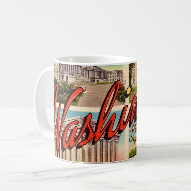 Grüße aus Washington DC  Kaffeetasse (Vorderseite Links)