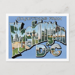Grüße aus Washington DC Vintage Postkarte