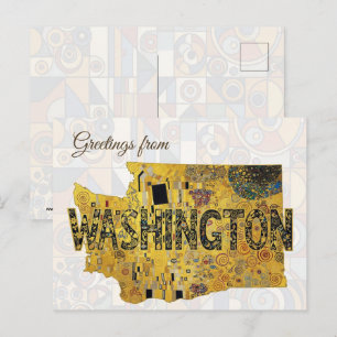 Grüße aus Washington Postkarte