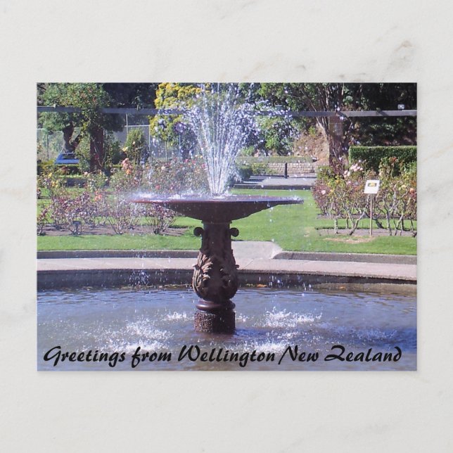 Grüße aus Wellington Neuseeland Postkarte (Vorderseite)