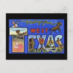 Grüße aus Westtexas Postkarte