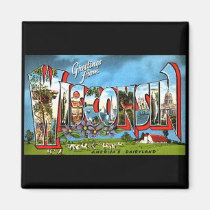 Grüße aus Wisconsin Magnet