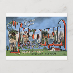 Grüße aus Wisconsin Postkarte