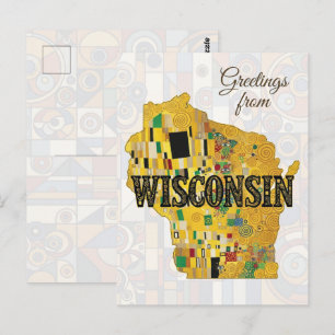 Grüße aus Wisconsin Postkarte