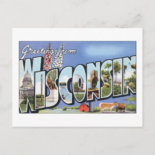 Grüße aus Wisconsin Postkarte