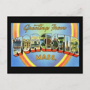 Grüße aus Worcester Massachusetts Postkarte