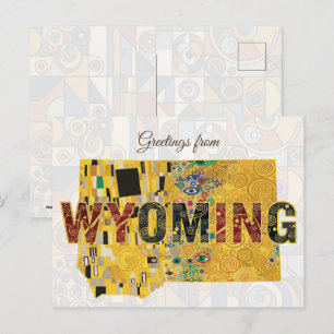 Grüße aus Wyoming Postkarte