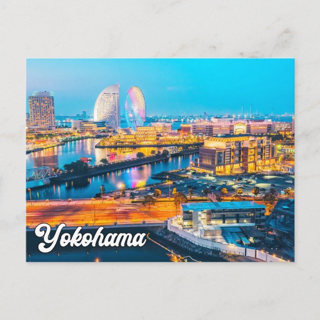 Grüße aus Yokohama, Japan Postkarte (Vorderseite)