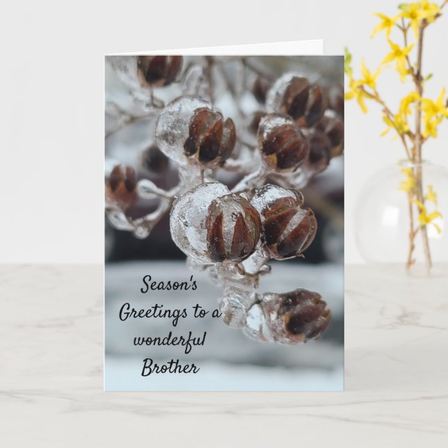 Grüße Bruder der Saison Karte (Gelbe Blume)