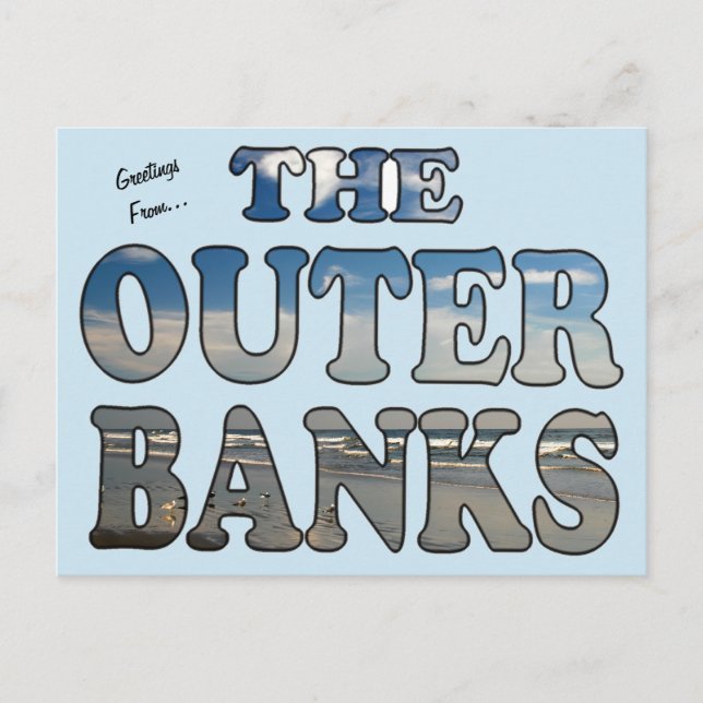Grüße der Außenbanken Postkarte (Vorderseite)