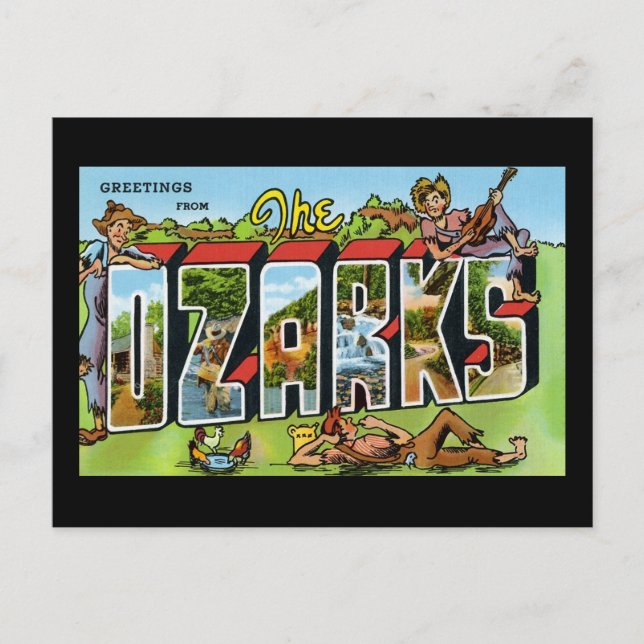 Grüße der Ozarks Postkarte (Vorderseite)