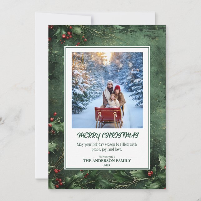 Grüße der Saison: Ein Holly Jolly Weihnachten (Vorderseite)