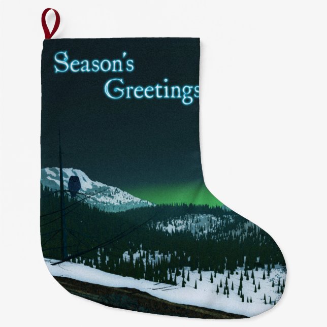 Grüße der Saison - Stille Nacht Großer Weihnachtsstrumpf (Vorderseite)