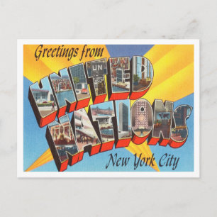 Grüße der Vereinten Nationen, New York City Postkarte