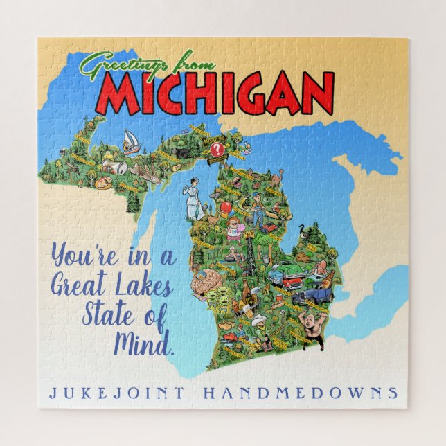 Grüße des Michigan-Puzzles (Vertikal)