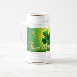 Grüße für den St. Patrick's Day Bierglas