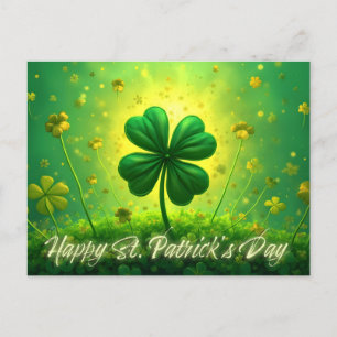Grüße für den St. Patrick's Day Feiertagspostkarte