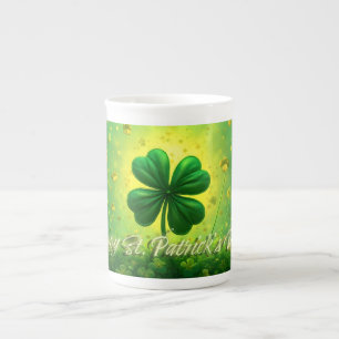Grüße für den St. Patrick's Day Prozellantasse