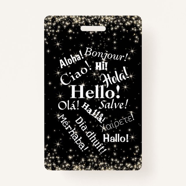 Grüße!Gepäckmarke oder Abzeichen Ausweis (Vorderseite)