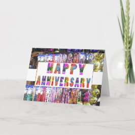 Grüße: HappyANNIVERSARY glücklicher Jahrestag Karte