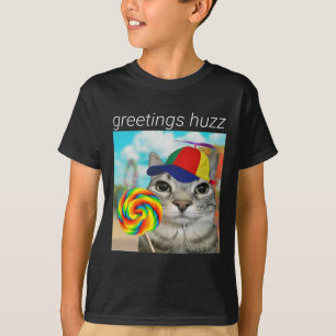 Grüße Huzz Funny Gen Z Gen Alpha Slang Meme T-Shirt