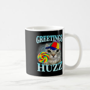 Grüße Huzz Lustiges Gen Z Gen Alpha Slang Meme  Kaffeetasse