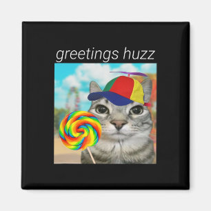 Grüße Huzz Lustiges Gen Z Gen Alpha Slang Meme  Magnet