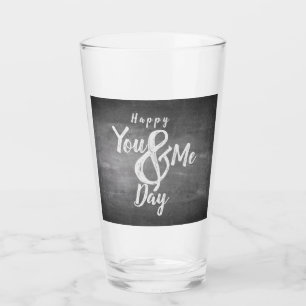 Grüße Jubiläum im Chalkboard-Look Glas