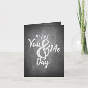 Grüße Jubiläum im Chalkboard-Look Karte