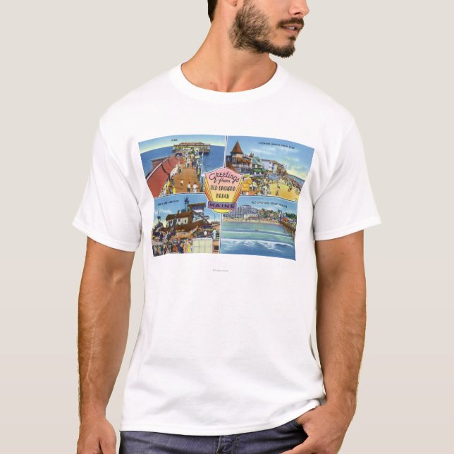 Grüße mit von den landschaftlichen Ansichten T-Shirt (Vorderseite)