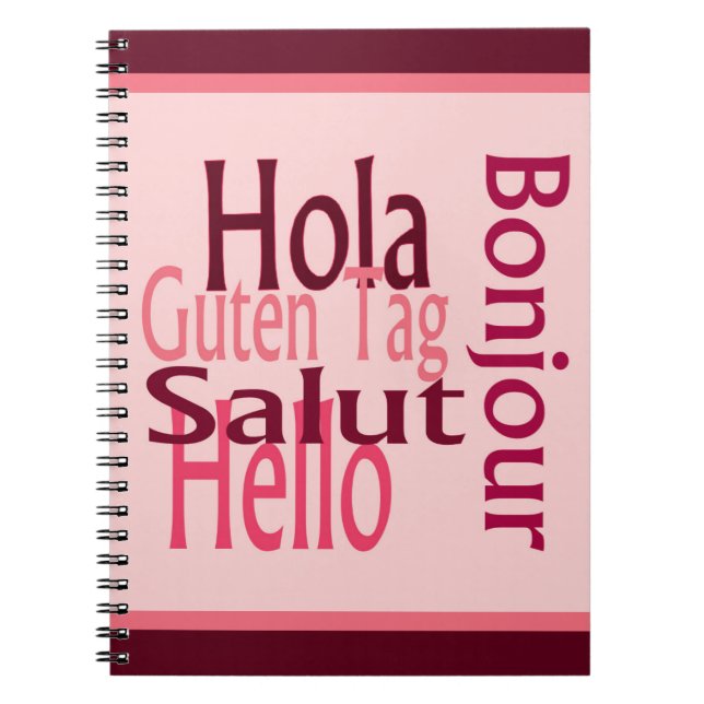 Grüße Spiral Foto Notebook Notizblock (Vorderseite)