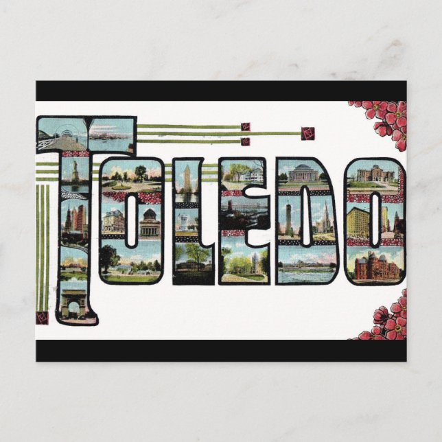 Grüße Toledo Ohio Postcard Postkarte (Vorderseite)