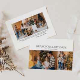 Grüße Typografie der Saison 6 Foto Feiertagskarte