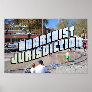 Grüße vom anarchistischen Portland! Poster