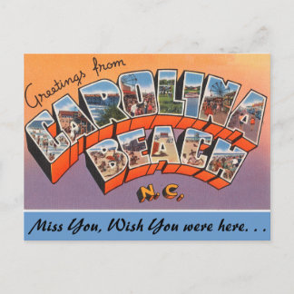 Grüße vom Carolina Beach Postkarte
