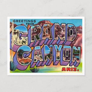Grüße vom Grand Canyon, Arizona Reise Postkarte
