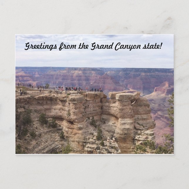 Grüße vom Grand Canyon Staat Postkarte (Vorderseite)