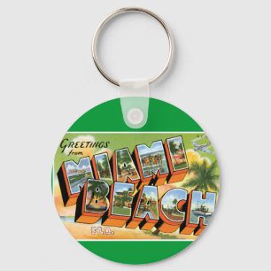 Grüße vom Miami Beach Schlüsselanhänger