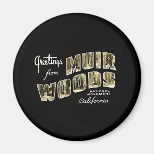 Grüße vom Muir Holz-nationalen Monument Magnet
