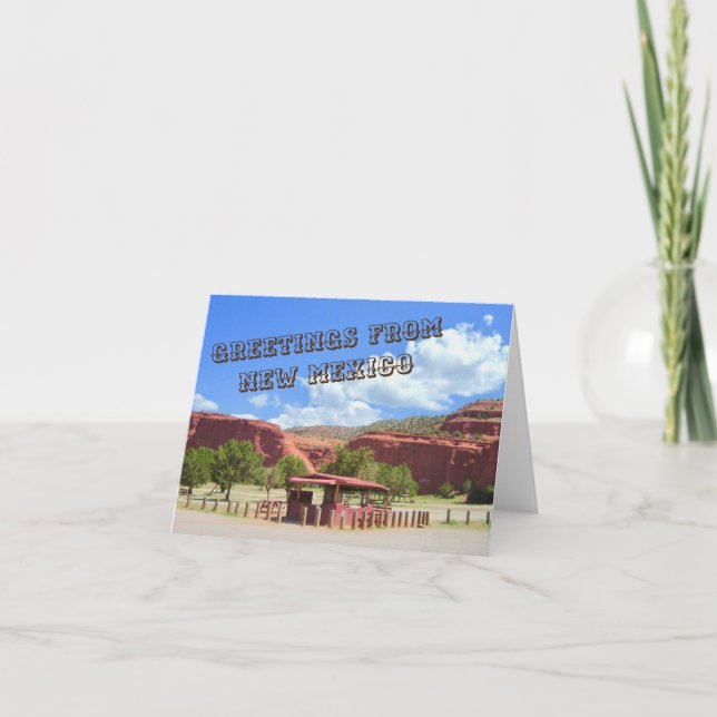 Grüße vom New Mexiko Notecard 2 Karte (Vorderseite)