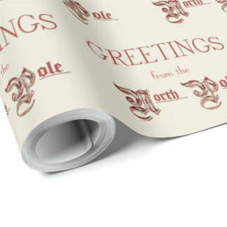 Grüße vom Nordpol Geschenkpapier